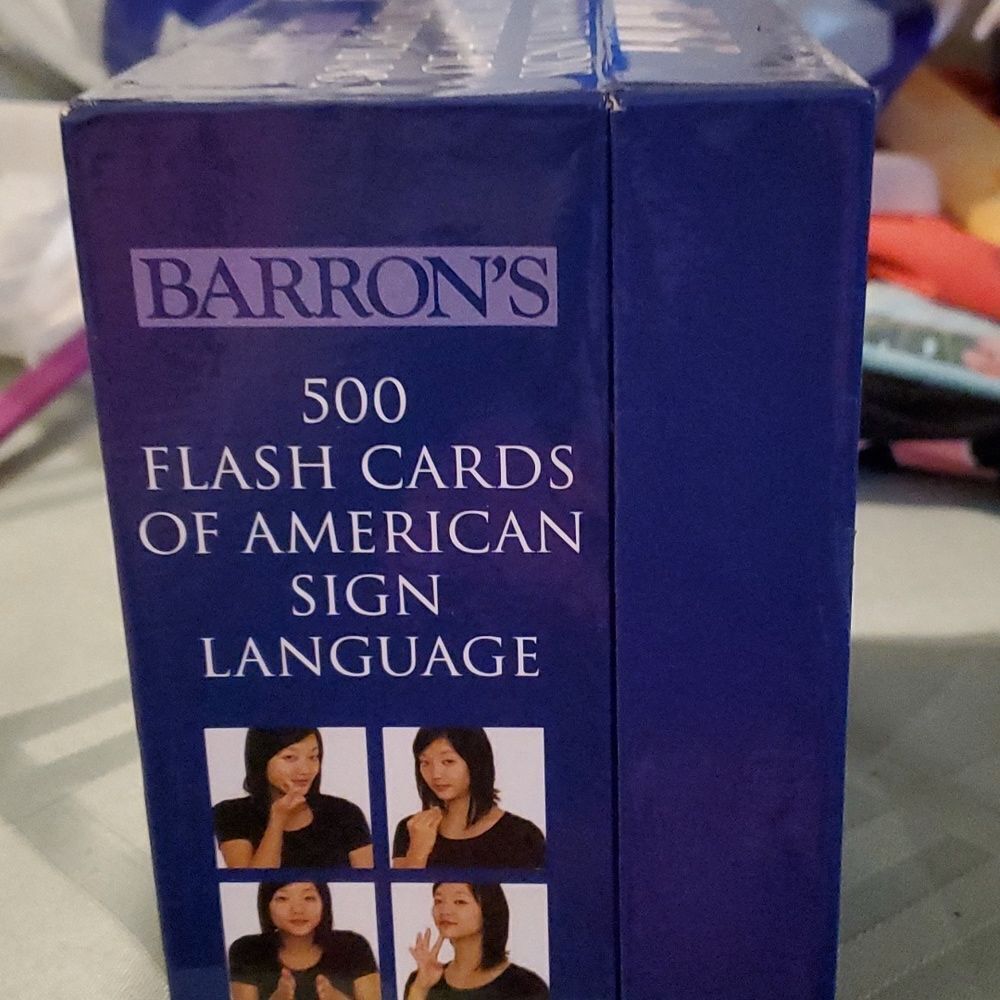 BARRON'S 500 FLASH CARDS OF AMERICAN SIGN LANGUAGE - Picture 3 of 9